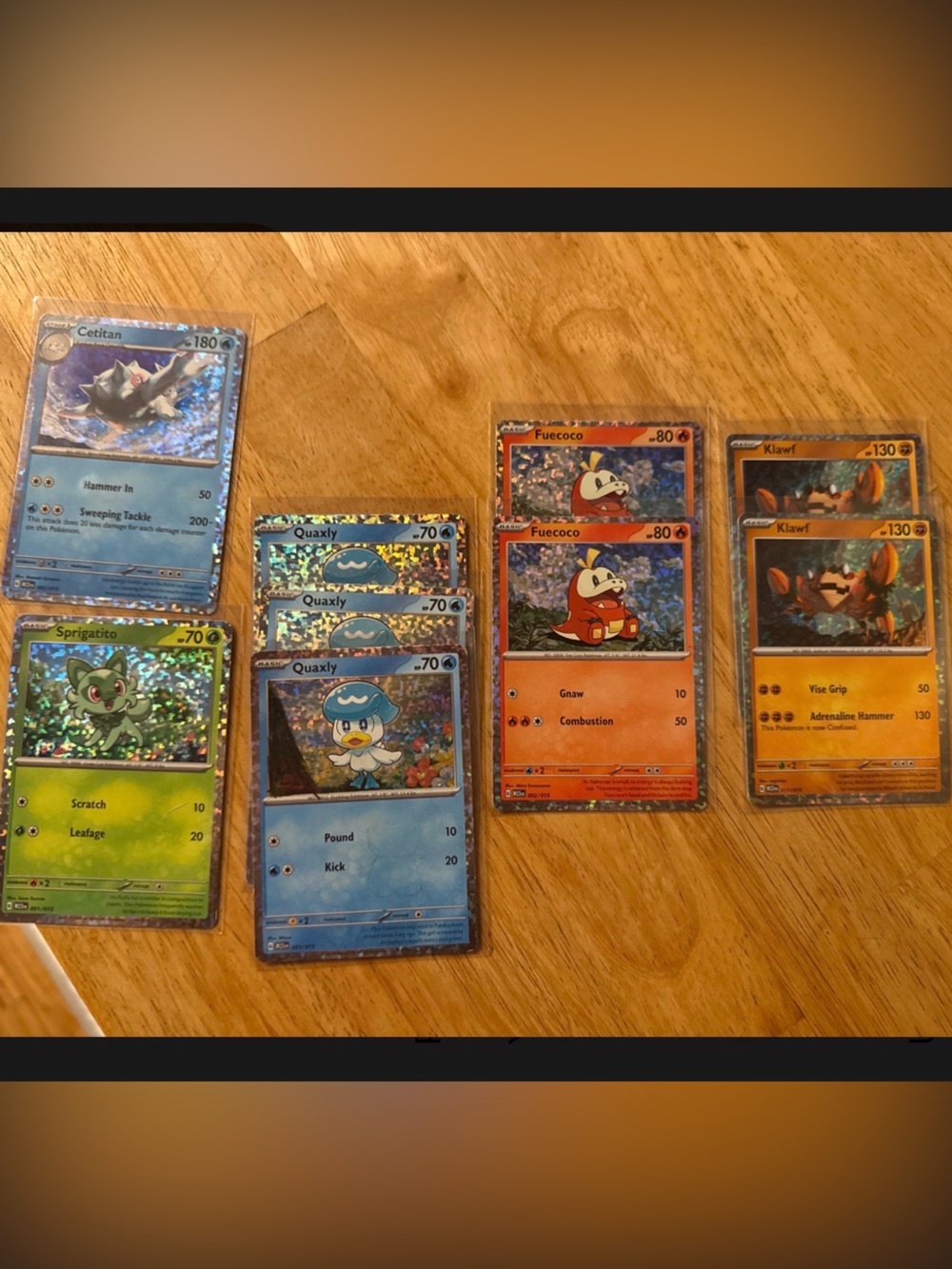 2023 McDonald’s Pokémon Holo Card Lot – 9 Confetti Holos